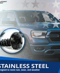 License Plate Screws Front And Rear Mount Hardware Kit Black Plated Rustproof Stainless Steel Self Tapping Bolts SUV