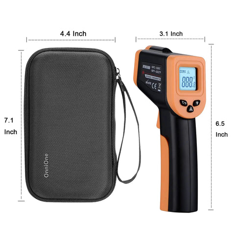 Non Contact Infrared Thermometer Gun For Cooking, Digital Surface Temp Tool For Grills And Blackstone Pizza Ovens, minus 58F to 1022F with carrying case