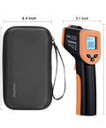 Digital Infrared Temperature Gun For Cooking With Backlit Display And Auto Shutoff, Shows Surface Temp Only, Reads From Minus 58 To 1022 Fahrenheit with zip case