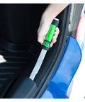 Hand using Seam Splitter Set For Auto Body Panels And Beefy Weld Removal Tools with straight seam splitter on car door panel