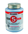 Front view of No. 5 Pipe Thread Sealant For Plumbing, Slow Drying Non Hardened Formula, Metal Free, Low Odor, 8 Oz container.