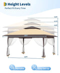 13x13 Ft Pop Up Canopy Gazebo With One Push Setup For Quick Shade Includes 4 Sand Bags Mosquito Netting Height Adjustable Sides