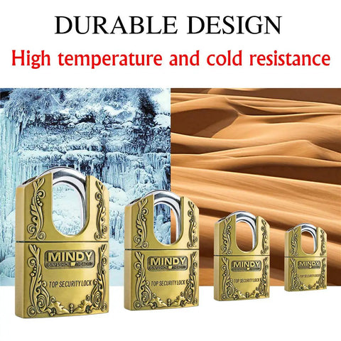 Heavy Duty 40 Mm Shrouded Hardened Keyed Padlock With Three Removable Keys Built Like A Tank Hella Secure For Warehouse Gate Toolbox Ammo Box And Outdoor Gear Protection