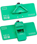 Pro Grade High Precision Aluminum Frame Straightener Tool For Mobile Phone Repair shown in two parts for alignment.