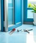 Heavy Duty Sliding Barn Door Wheels And Silent Nylon Rollers With Built Tough Cold Rolled Steel Frame for installation tools and door.
