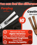 45 Grade Steel Halligan Bar 30 Inch Four In One Fire Rescue Tool with Pike Duckbill vs cast metal comparison