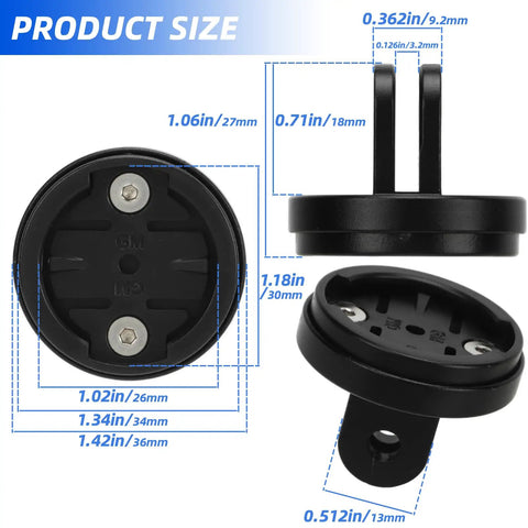 Dimensions of Mountain Bike Computer Mount For Road And Mountain Bikes Stem Top Cap Mount Holder For Garmin Tail Lamps