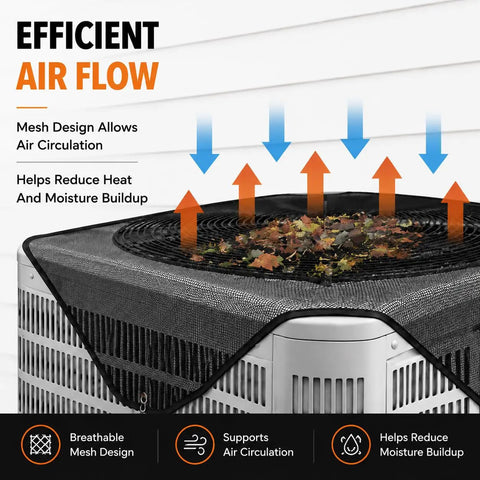 Badass AC Mesh Top Cover With Heavy Duty Hooks Top Tier Debris Shield For Outdoor Air Conditioning Units Keeps Leaves Out And Lets Fresh Air Flow Smooth Without Breaking A Sweat
