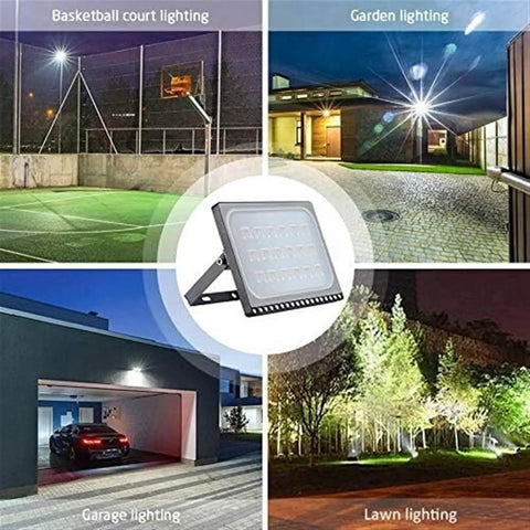 JUDYSSY Flood Light Led Security Light Ip65 Waterproof Spotlight 8000Lm Outdoor for basketball, garage, garden, and lawn lighting.