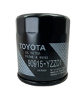 Close-up of Toyota oil filter with 90915-YZZD1 marking, part of Oil Filter Kit 90915-YZZD1 With 90430-12031 for Toyota Vehicles.