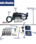 HQHAOTWU portable line boring machine with 1600mm boring bar and 110V servo motor; blue color.