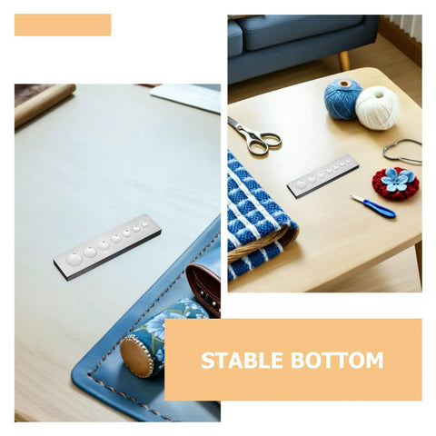 Top Notch 2-Piece Rivet Setting Tool With Durable Stainless Steel Base For Serious Crafters! For leather and fabric crafts