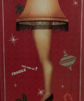 Packaging showing Leg Lamp 20 Inch From A Christmas Story Officially Licensed Replica For Fans And Collectors.