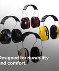 Optime 95 Over The Head Earmuffs For Real Hearing Protection With 21 DB NRR These Bad Boys Cut Down Noise In Machine Shops And For Power Tools Beige Tone