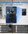 Intelligent remote control display for Heavy Duty Road Ready 12 Volt Tankless Water Heater For Campers And Trailers At 55000 BTU.