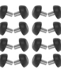 Heavy Duty Adjustable M8 Threaded Furniture Leveling Feet Set Of 20 With Precise Height Adjustment And Easy Install For Tables Desks And Beds Durable Plastic And Metal Construction, black threaded feet set