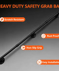 Heavy Duty Industrial Pipe Handrail For Indoor Stairs Wall Mount Metal Safety Rail Solid Staircase Grab Bar with scratch resistant finish.