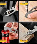 Ultra Lightweight Metal Alloy Multitool With Wrenches And Bottle Opener For Camping And Hiking Adventures, Pocket Sized 6x1.5cm