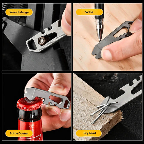 Ultra Lightweight Metal Alloy Multitool With Wrenches And Bottle Opener For Camping And Hiking Adventures, Pocket Sized 6x1.5cm