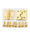 Gold Mini Hinges For Wooden Boxes 18x15mm 80Pcs With 320 Screws 180 Degree Folding Butt Hardware For Jewelry Boxes Crafts