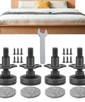 Adjustable Furniture Leveling Feet 4 Pack Heavy Duty Leg Levelers Support Up To 1320Lbs for bed frame with screws and wrench
