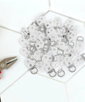 30 Pcs Heavy Duty Double Wheel Curtain Track Rollers Providing A Slam Dunk Upgrade With Durable Alloy Plastic Build And Silent Glide For Foolproof Room Refresh on a textured surface.
