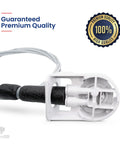 Close-up of GE Refrigerator MWF Manifold And Tubes Assembly Replacement Kit with cables, showcasing premium quality badge.