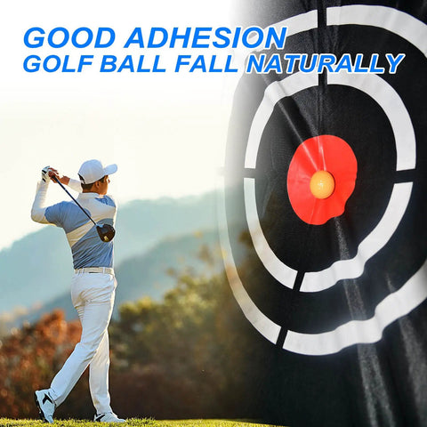 Quiet Mercerized Velvet Golf Target Cloth For Backyard Driving Range And Practice Net Noise Dampening target with golfer