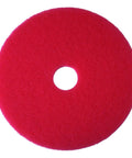 Red Buffer Pad 5100 22 Inch For Spray Buffing Light Scrub And Everyday Floor Cleaning Under And Auto Scrubbers Grime Busting