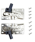 No Slam Soft Close Pivot Hinges For Cabinets And Doors with screws, 50 Degree Opening, Self Closing Hinge Pair with Dampers