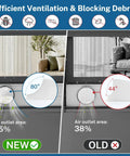 Comparison of new and old Portable AC Window Vent Kit With Five Point Nine Inch Exhaust Hose Universal Coupler And Adjustable Window Seal
