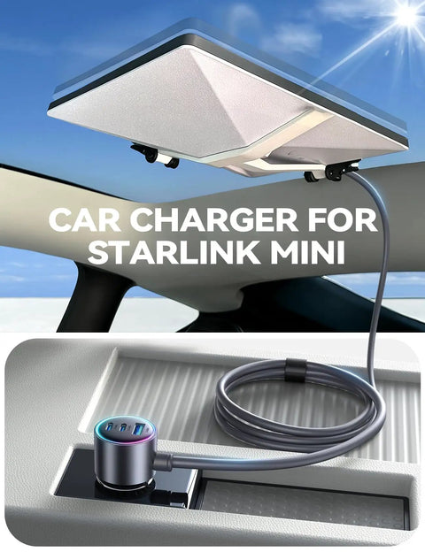 Rock Solid Cigarette Lighter Car Adapter With Hella Tough Waterproof Cord Dual PD 45W And USB A 30W Fast Charger for RV Boat Trailer mobile devices in vehicle.
