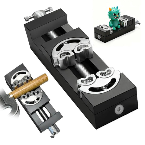 Compact Handy Vise Clamp for DIY Projects and Crafts, Jewelry Making, Electronics Repair, Model Making, and 3D Printing Prep