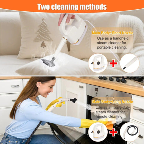 Handheld Steam Cleaner With LCD Display And One Click Control, 10 In 1 High Pressure Steam Cleaner for versatile cleaning