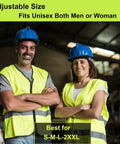 Hi Vis Construction Safety Vests 10 Pack Yellow Reflective Vests With Pockets For Men And Women in warehouse setting