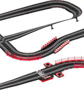 Ferrari Power Racing Slot Car Track Set With Electric Power, 2 Hand Controllers And 2 Cars, 1:43 Scale track layout