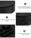 Premium Electric Rotating Display Stand For Jewelry Photos 13 Cm Silent Motorized Turntable Base showing ABS material and controls.