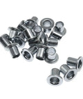 20 Pieces Inline Skate Axle Spacers and Wheel Bearing Spacer Set With Side Plugs and Shaft Gaskets, Durable Alloy Construction