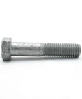 Side view of One Half Inch Hex Bolts Kit With Nuts And Flat Washers Hot Dipped Galvanized HDG Grade A Partial Thread Nine Inch