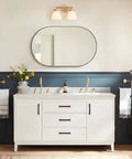Modern bathroom cabinet with 30 Pack Black Square Bar Cabinet Pulls Stainless Steel Modern Hardware For Kitchen And Bathroom Cabinets Center To Center Six And A Quarter Inch Hollow Lightweight Durable Cupboard Handles on white vanity.
