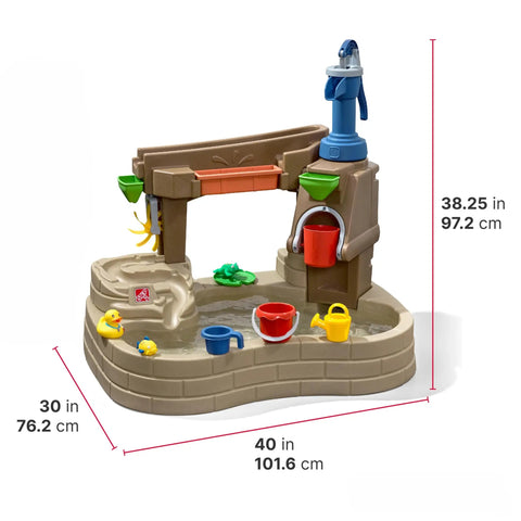 Pump And Splash Discovery Water Table For Toddlers 2 Plus With Seats, Kid Friendly Sensory Pool And Outdoor Water Play Set
