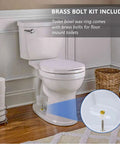 Bathroom scene showing Extra Thick Toilet Wax Ring Kit With Bolts For Reinstallation Fits 3 Inch Or 4 Inch Waste Lines Tight Seal