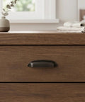 10 Pack 3 3 4 Inch Cup Pulls Oil Rubbed Bronze Cabinet Handles Zinc Alloy Heavy Duty on wooden drawer