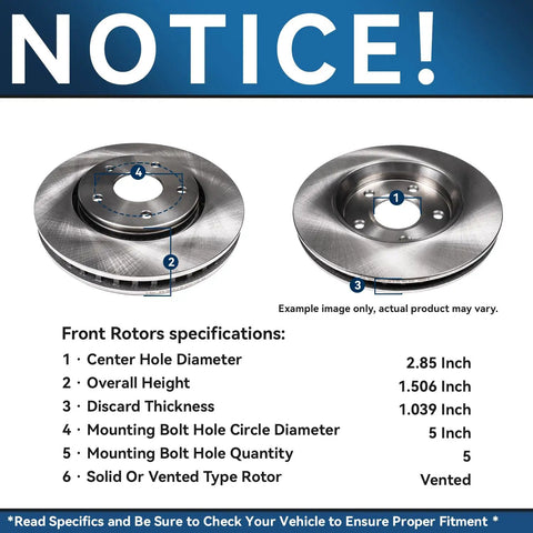 All In One Ceramic Brake Kit With 12.99 Inch Front Rotors And 12.91 Inch Rear Rotors Plus Ceramic Pads For Chrysler Town And Country Dodge