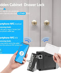 RFID Cabinet Lock System With NFC Electronic Locks For Wooden Cabinets Cupboards And Drawers 13.56MHz 2 Pack