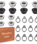 24 Pcs Bike Axle Nut And Washer Kit M8 M9 M10 Universal Hub Nuts Set For Mountain And Road Bikes Wheel Bolt Replacement