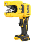 Front view of a 20V Max XR Copper Tubing Cutter for 1/4 Inch to 1-1/4 Inch copper tubing K L M, durable heavy duty build.