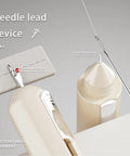 Must Have All In One 5 In 1 Automatic Needle Threader With Seam Ripper Magnetic Needle Minder Thimble And 8 Hand Sewing Needles For Quick Threading On Hand Sewing Embroidery Cross Stitch And Repairs Purple, close-up view