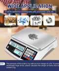 Heavy Duty Counting Scale For Coins And Parts With 66 Lb Capacity, 0.1 g Precision, Backlit Digital Display