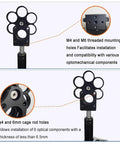 0.5-Inch Aluminum Filter Wheel For 30mm Cage Mounts Six-Position Coaxial Holder With M4/M6 Threaded Interface